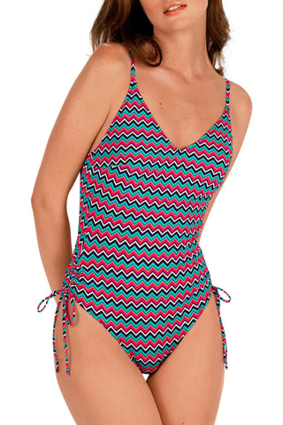 Maillot 1 pièce coques - Turquoise - Tamouré