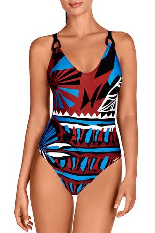 Maillot 1 pièce coques - Bleu pétrole - Dolores Cortés