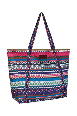 Cabas - Bleu cobalt et rose poudré - Dolores Cortés