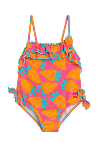Maillot 1 pièce - Fuchsia et orange - DC-Kids Dolores Cortés