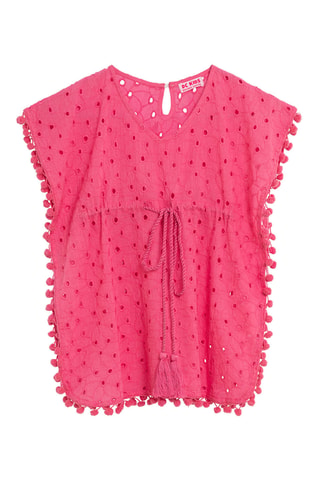 Robe en broderie anglaise - Fuchsia - DC-Kids Dolores Cortés