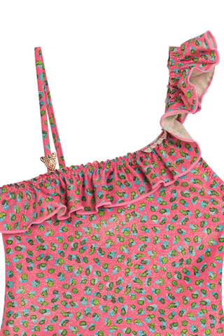 Maillot 1 pièce - Vieux rose et vert clair - DC-Kids Dolores Cortés