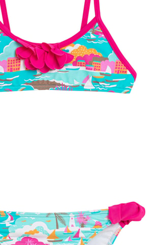 Maillot 2 pièces - Turquoise et fuchsia - DC-Kids Dolores Cortés