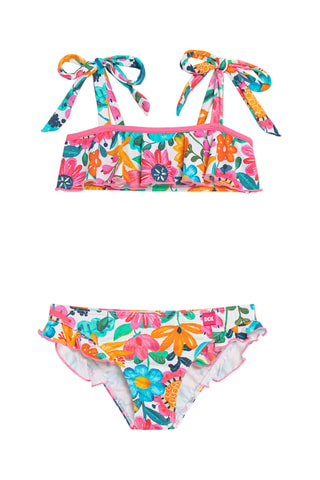Maillot 2 pièces - Blanc et rose poudré - DC-Kids Dolores Cortés