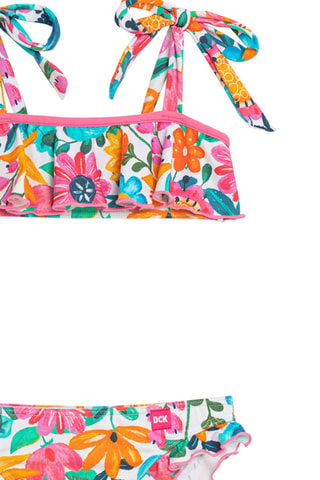 Maillot 2 pièces - Blanc et rose poudré - DC-Kids Dolores Cortés