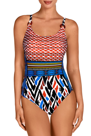Maillot 1 pièce coques - Bleu roi - Dolores Cortés