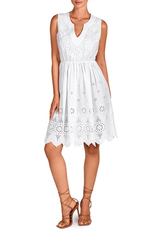 Robe de plage - Blanc - Dolores Cortés
