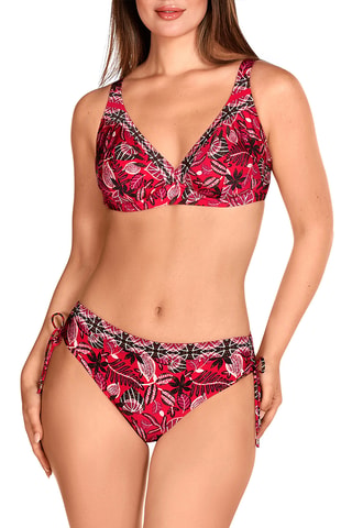 Maillot 2 pièces taille haute - Rouge - Dolores Cortés