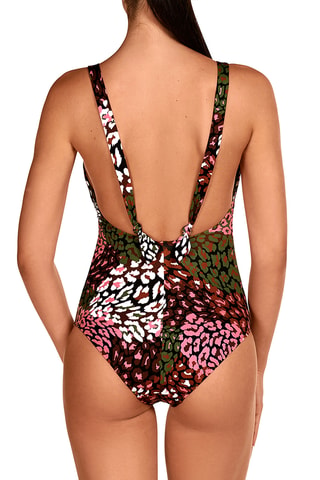 Maillot 1 pièce coques - Vert foncé - Dolores Cortés