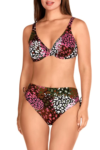 Maillot 2 pièces coques taille haute - Vert foncé - Dolores Cortés
