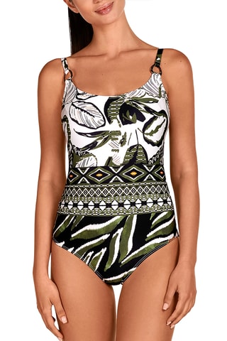 Maillot 1 pièce coques - Vert foncé - Dolores Cortés