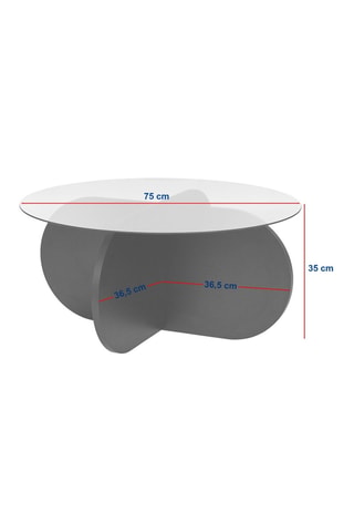 Table basse Aeris - 75 x 35 x 75 cm