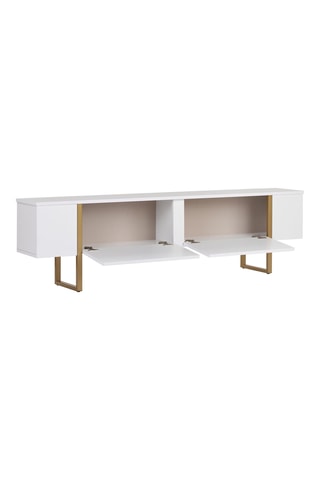 Meuble TV 2 portes - 180 x 30 x 29,5 cm