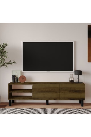 Meuble TV 2 portes - 150 x 48,2 x 31,4 cm