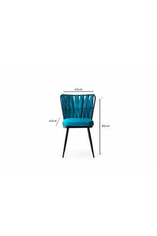 2 chaises - 43 x 82 x 43 cm