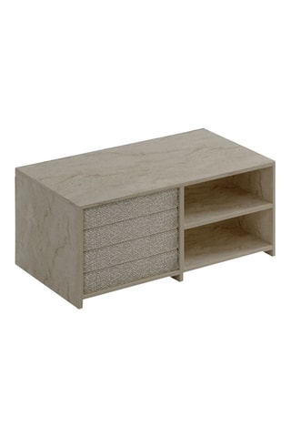 Table basse et 4 coussins - 90 x 45 x 44,1 cm