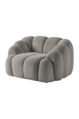 Fauteuil - Gris - En tissu texturé