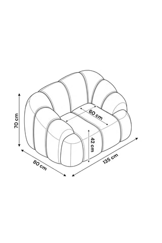 Fauteuil - Gris - En tissu texturé