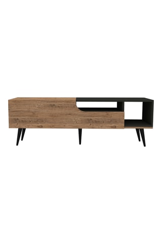 Meuble TV 2 abattants Alba - 150 x 49,6 x 29,6 cm