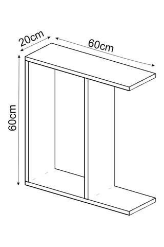 Table d'appoint Lotus - 60 x 60 x 20 cm