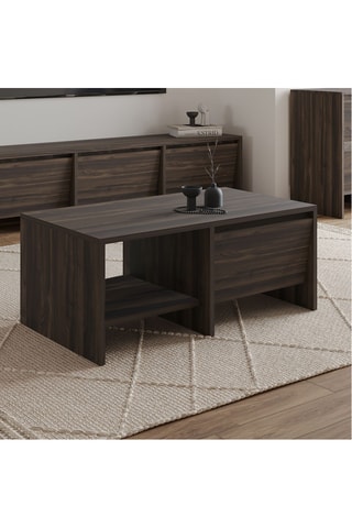 Table basse 1 porte Laris - 90 x 45 x 35 cm