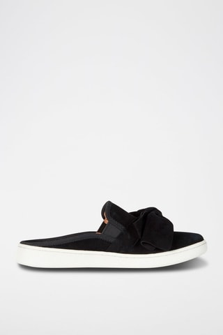 Sandales en nubuck Luci Bow Noir