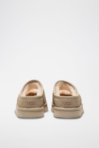 Chausson fourrés en nubuck Mary Jane - Beige