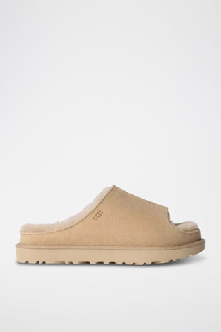 Mules fourrées Greenport en cuir de mouton - Sable