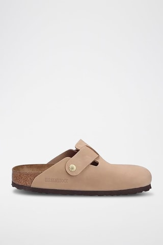 Sabots en nubuck Boston Big Buckle - Beige