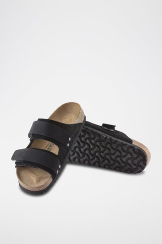 Mules en cuir Uji - Noir