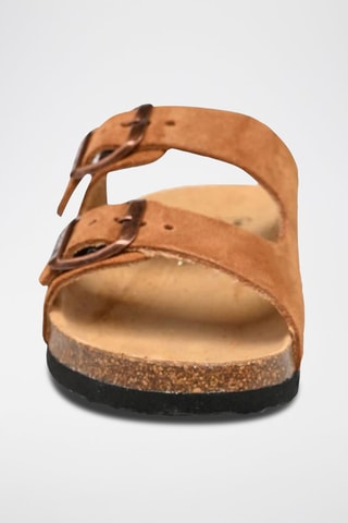 Mules en nubuck Alex Camel