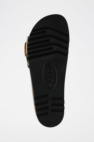 Mules en nubuck Kathleen Noir et beige