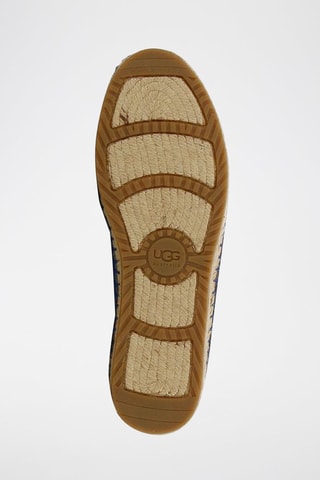 Slippers en cuir Sandrine Bleu marine