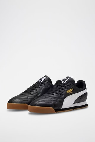 Baskets en cuir Roma Anniversario - Noir et blanc
