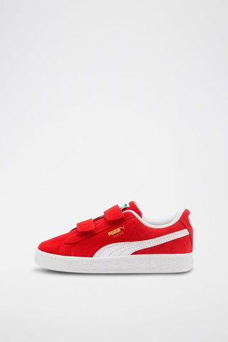 Baskets Classics V en nubuck - Rouge et blanc