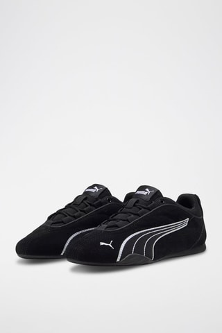 Baskets en nubuck Catch Soleil- Noir et blanc
