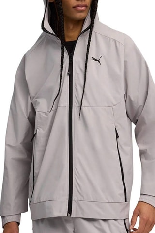 Veste relaxed à capuche Pumatech - Gris clair