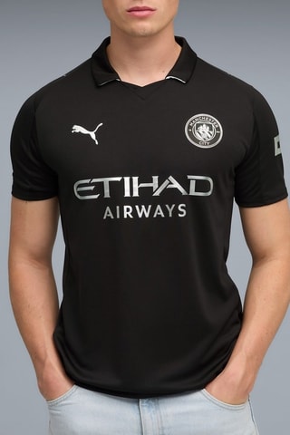 T-shirt Mcfc Away Js Rep - Noir