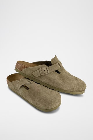 Sabots en nubuck Boston - Kaki