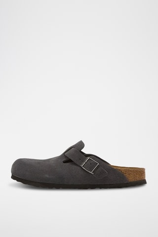 Sabots en nubuck Boston - Gris foncé