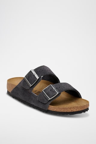 Mules en nubuck Arizona - Bleu marine