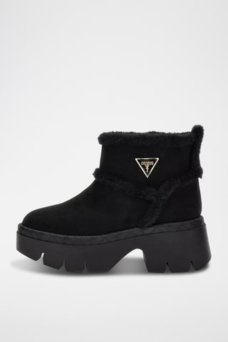 Bottines fourrées en nubuck Bridgete - Noir