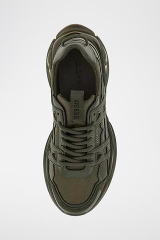 Baskets en cuir Bellu - Kaki