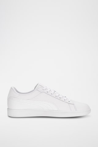 Chaussures de running en cuir Smash3.0 L - Blanc
