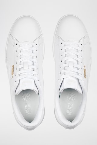 Chaussures de running en cuir Smash3.0 L - Blanc