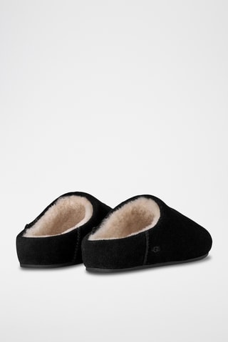 Sabots fourrés de randonnée en nubuck Elea - Noir