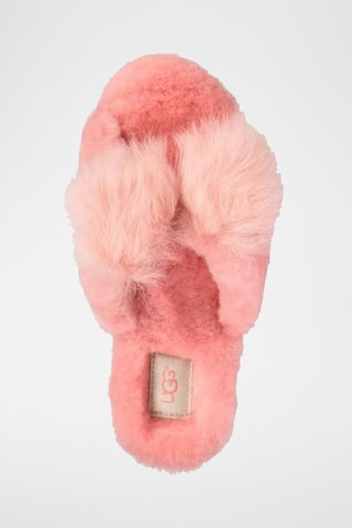 Mules fourrées en cuir de mouton - Rose