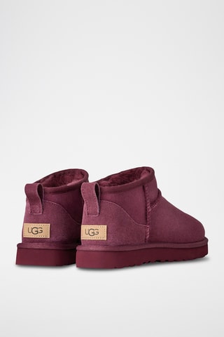 Bottines fourrées de randonnée en cuir Ultra Mini - Bordeaux