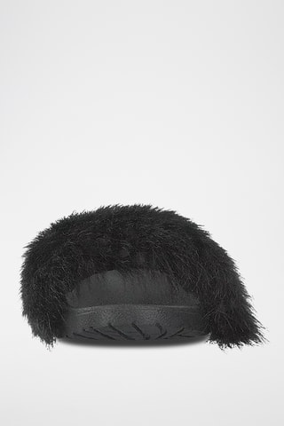 Mules en cuir de mouton Royale - Noir