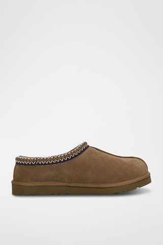 Sabots fourrés de randonnée en nubuck Tasman Ii - Marron